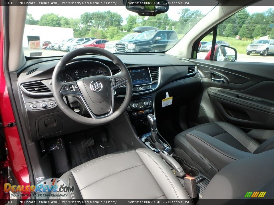2018 Buick Encore Essence AWD Winterberry Red Metallic / Ebony Photo #12