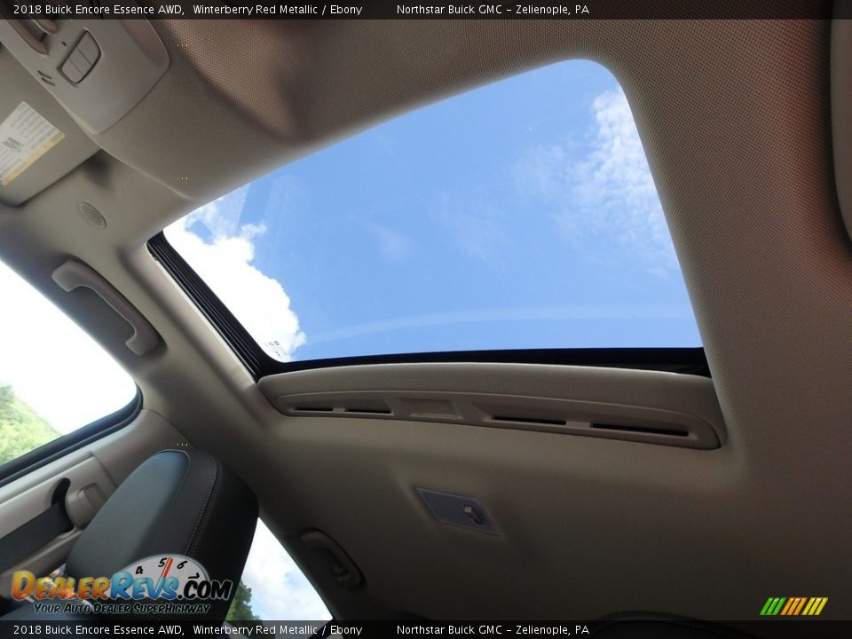 2018 Buick Encore Essence AWD Winterberry Red Metallic / Ebony Photo #14