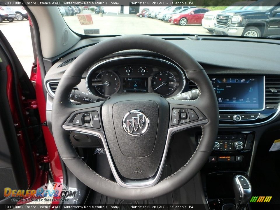 2018 Buick Encore Essence AWD Winterberry Red Metallic / Ebony Photo #17