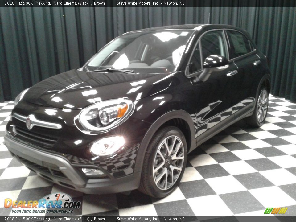 2018 Fiat 500X Trekking Nero Cinema (Black) / Brown Photo #2