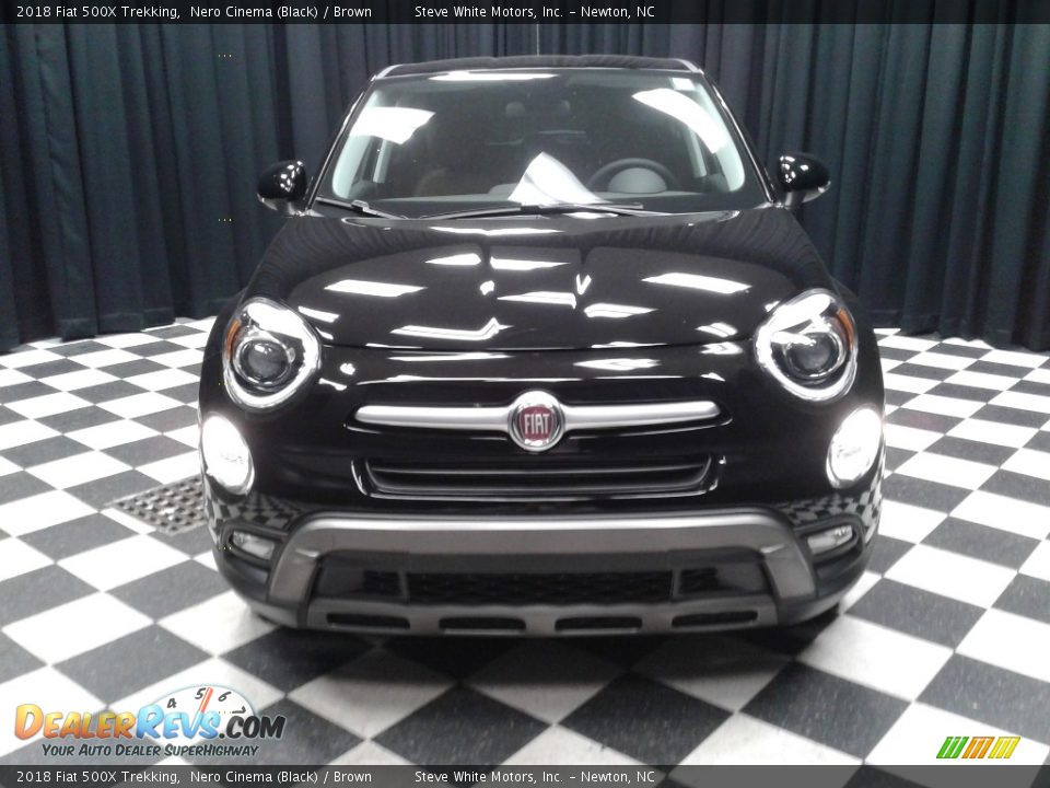 2018 Fiat 500X Trekking Nero Cinema (Black) / Brown Photo #3