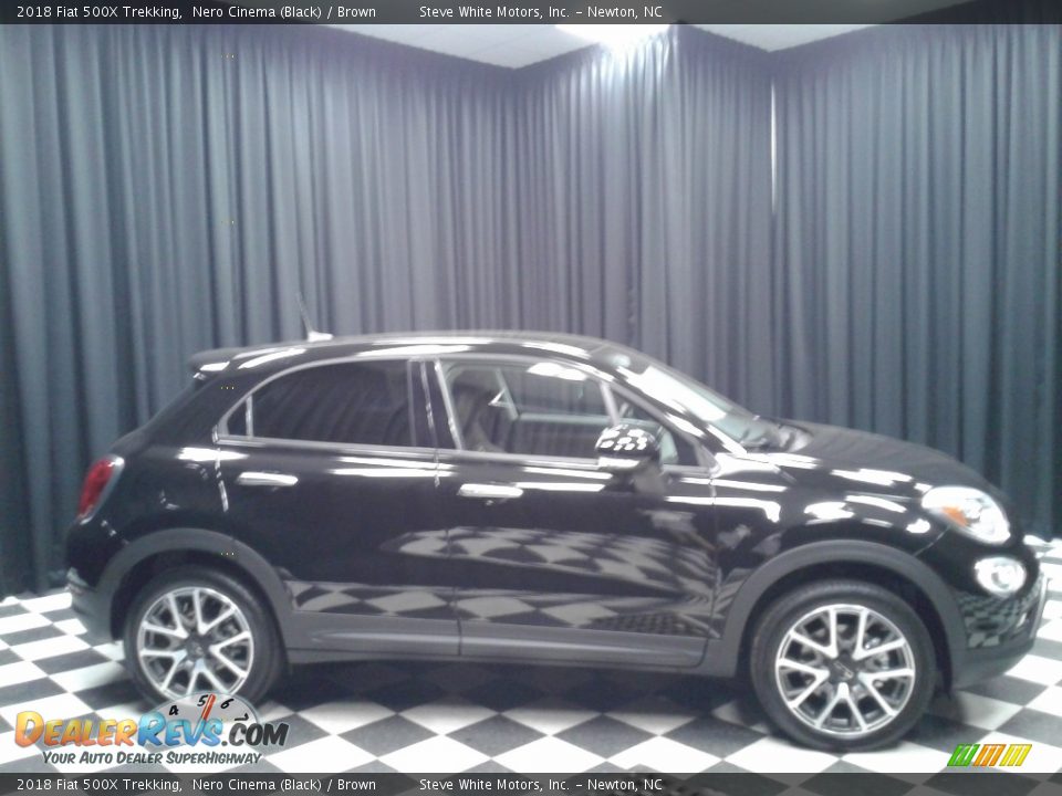 2018 Fiat 500X Trekking Nero Cinema (Black) / Brown Photo #5