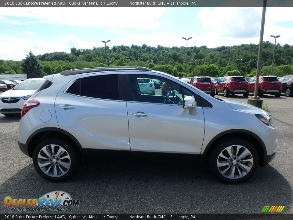 2018 Buick Encore Preferred AWD Quicksilver Metallic / Ebony Photo #4