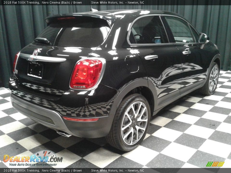2018 Fiat 500X Trekking Nero Cinema (Black) / Brown Photo #6