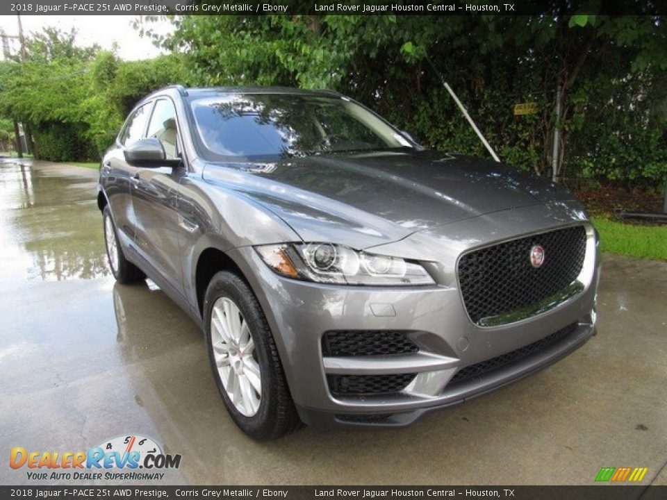 2018 Jaguar F-PACE 25t AWD Prestige Corris Grey Metallic / Ebony Photo #2