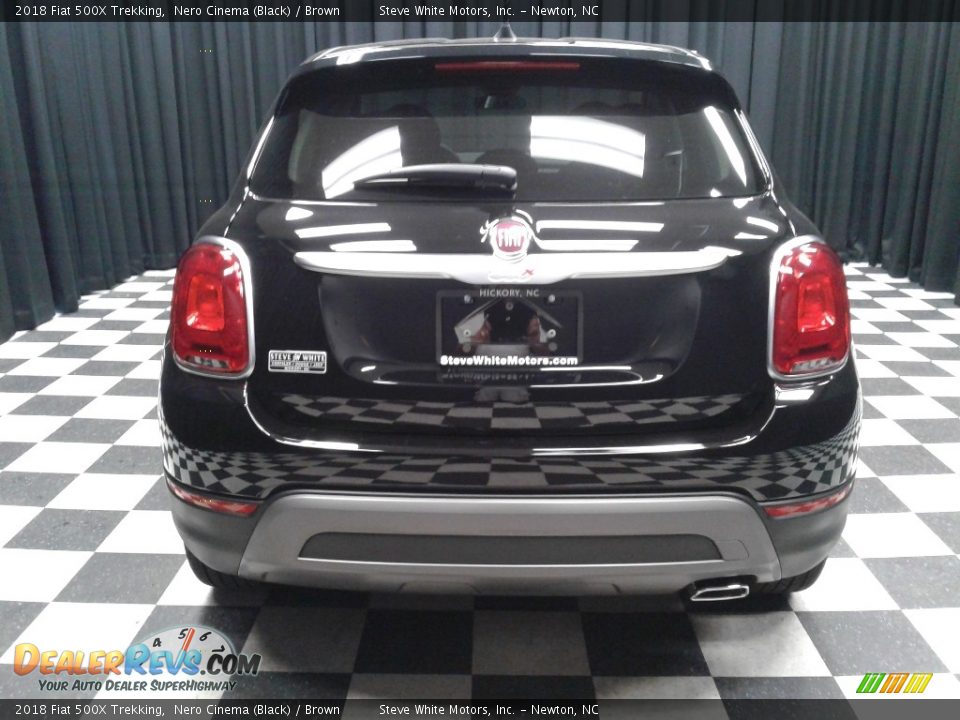 2018 Fiat 500X Trekking Nero Cinema (Black) / Brown Photo #7