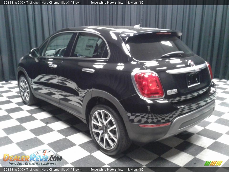 2018 Fiat 500X Trekking Nero Cinema (Black) / Brown Photo #8