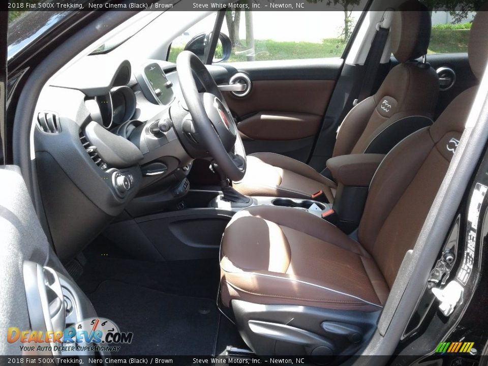 2018 Fiat 500X Trekking Nero Cinema (Black) / Brown Photo #10