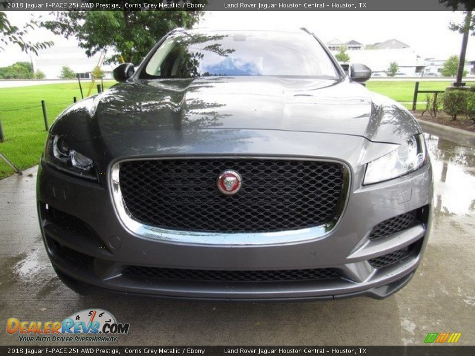 2018 Jaguar F-PACE 25t AWD Prestige Corris Grey Metallic / Ebony Photo #9