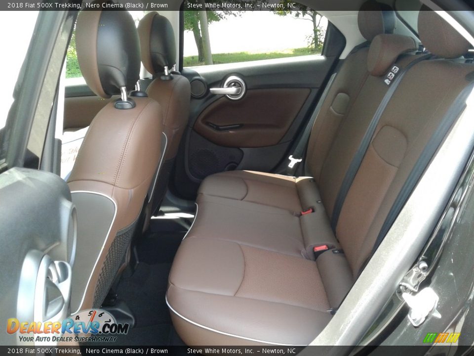 2018 Fiat 500X Trekking Nero Cinema (Black) / Brown Photo #11