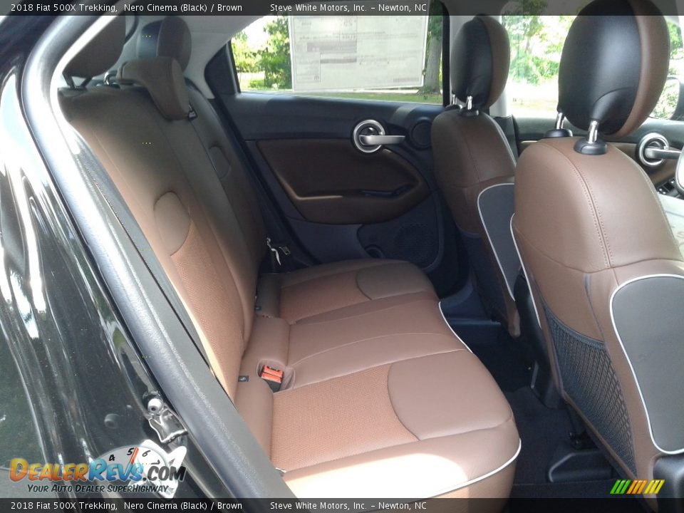 2018 Fiat 500X Trekking Nero Cinema (Black) / Brown Photo #13