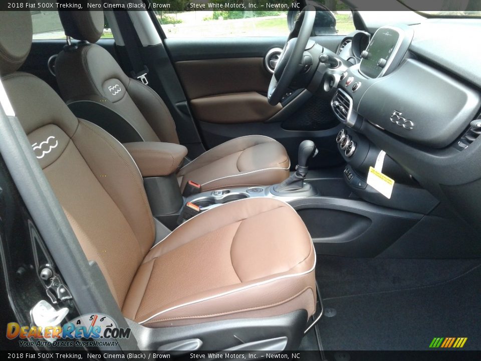 2018 Fiat 500X Trekking Nero Cinema (Black) / Brown Photo #14