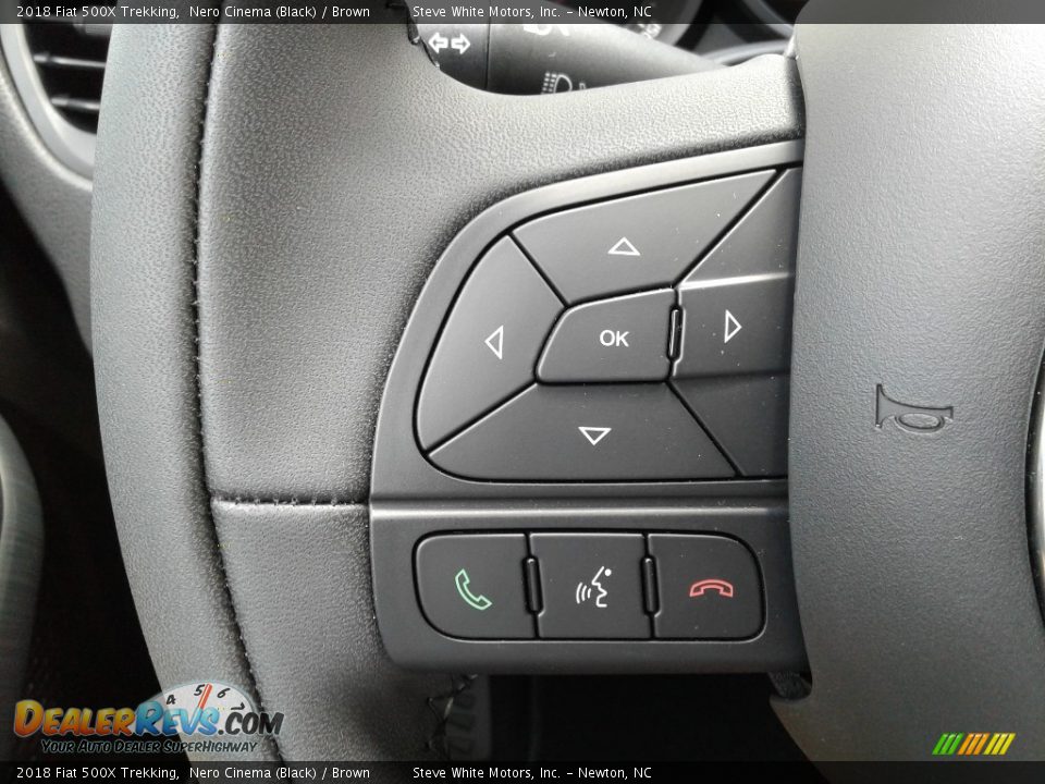 2018 Fiat 500X Trekking Nero Cinema (Black) / Brown Photo #16