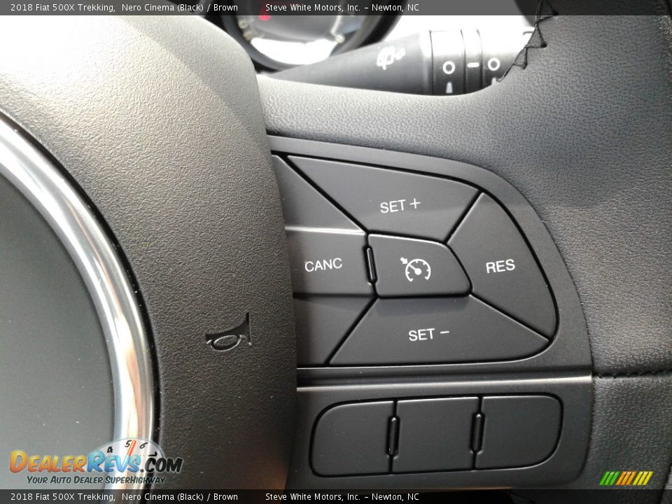 2018 Fiat 500X Trekking Nero Cinema (Black) / Brown Photo #17