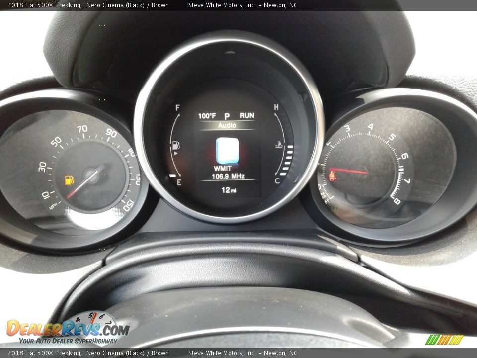 2018 Fiat 500X Trekking Nero Cinema (Black) / Brown Photo #18