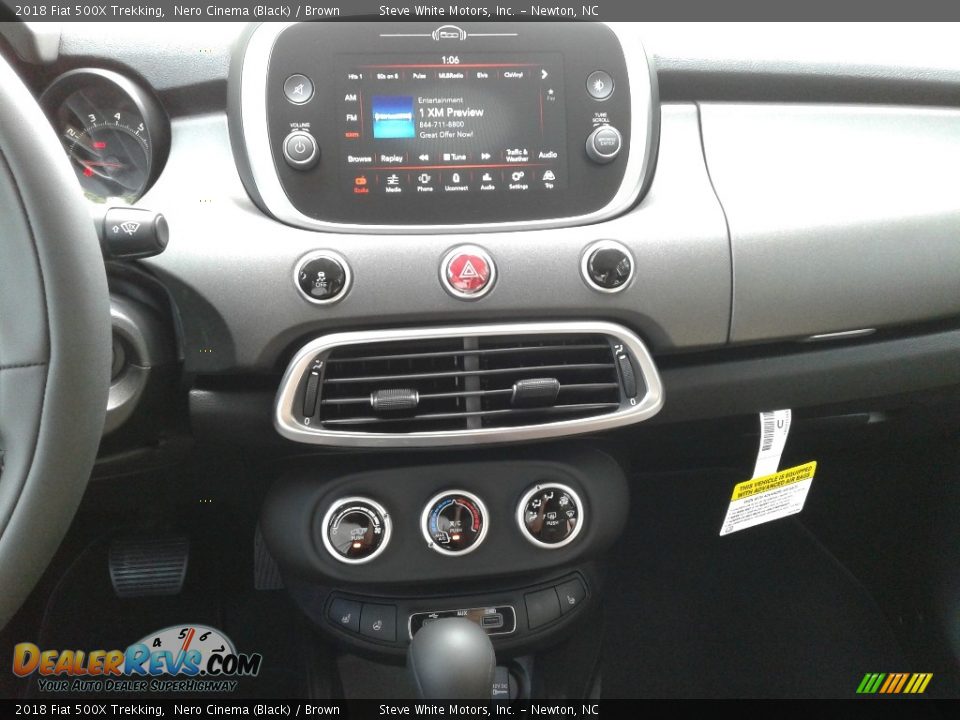 2018 Fiat 500X Trekking Nero Cinema (Black) / Brown Photo #19