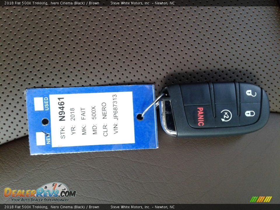 2018 Fiat 500X Trekking Nero Cinema (Black) / Brown Photo #23