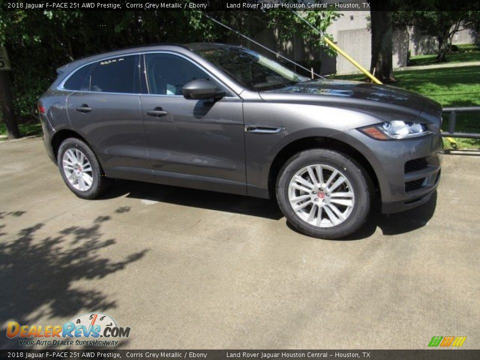 2018 Jaguar F-PACE 25t AWD Prestige Corris Grey Metallic / Ebony Photo #1