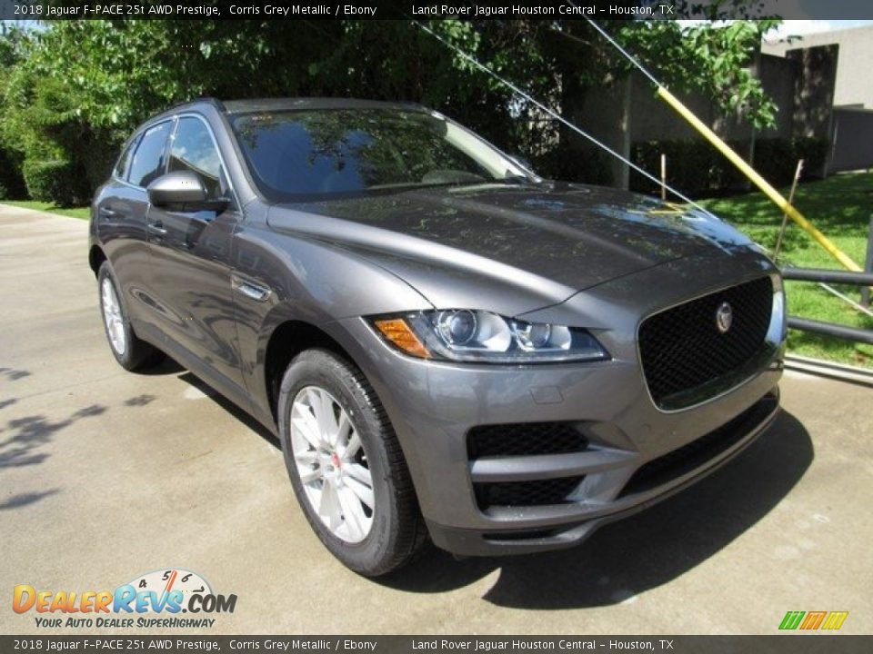 2018 Jaguar F-PACE 25t AWD Prestige Corris Grey Metallic / Ebony Photo #2