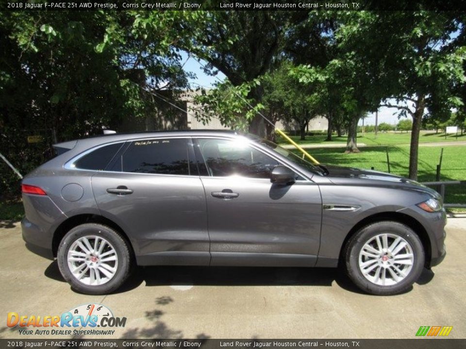 2018 Jaguar F-PACE 25t AWD Prestige Corris Grey Metallic / Ebony Photo #6