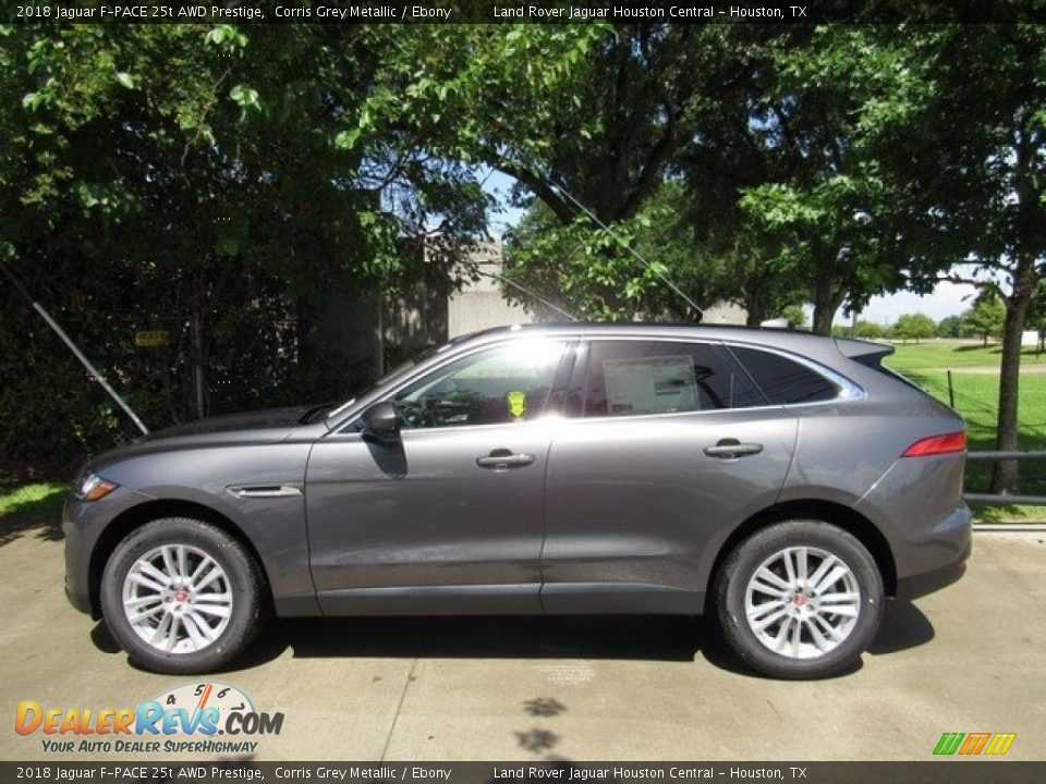 2018 Jaguar F-PACE 25t AWD Prestige Corris Grey Metallic / Ebony Photo #11