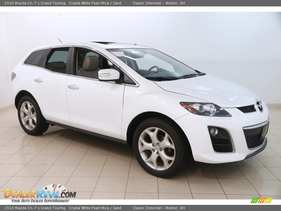 2010 Mazda CX-7 s Grand Touring Crystal White Pearl Mica / Sand Photo #1