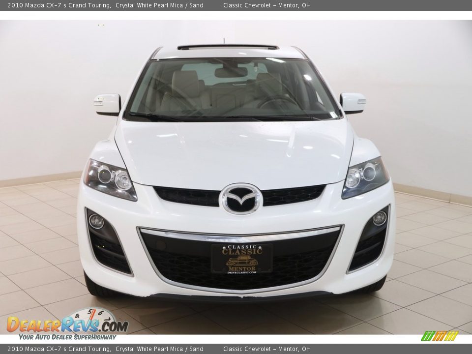 2010 Mazda CX-7 s Grand Touring Crystal White Pearl Mica / Sand Photo #2