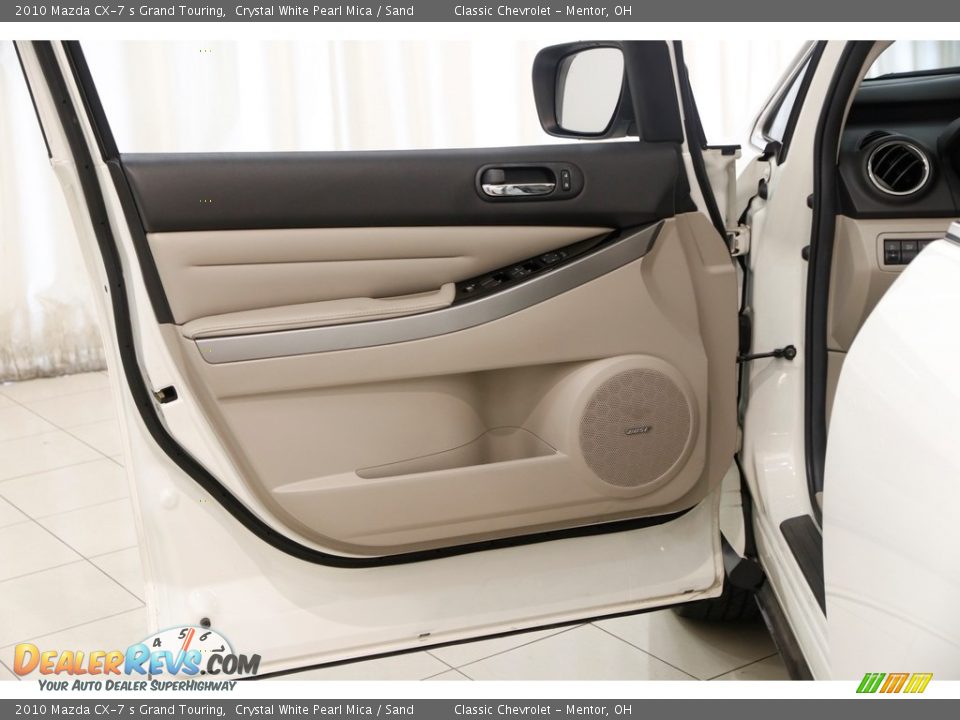 2010 Mazda CX-7 s Grand Touring Crystal White Pearl Mica / Sand Photo #4