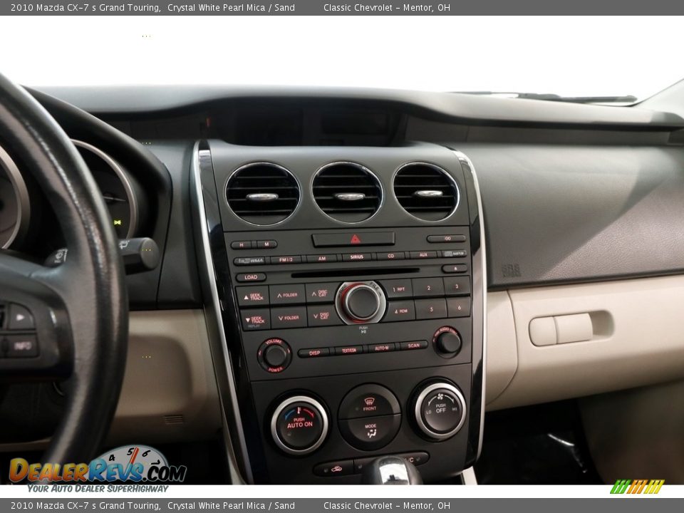 2010 Mazda CX-7 s Grand Touring Crystal White Pearl Mica / Sand Photo #9