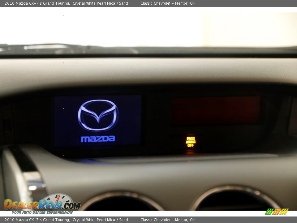 2010 Mazda CX-7 s Grand Touring Crystal White Pearl Mica / Sand Photo #10