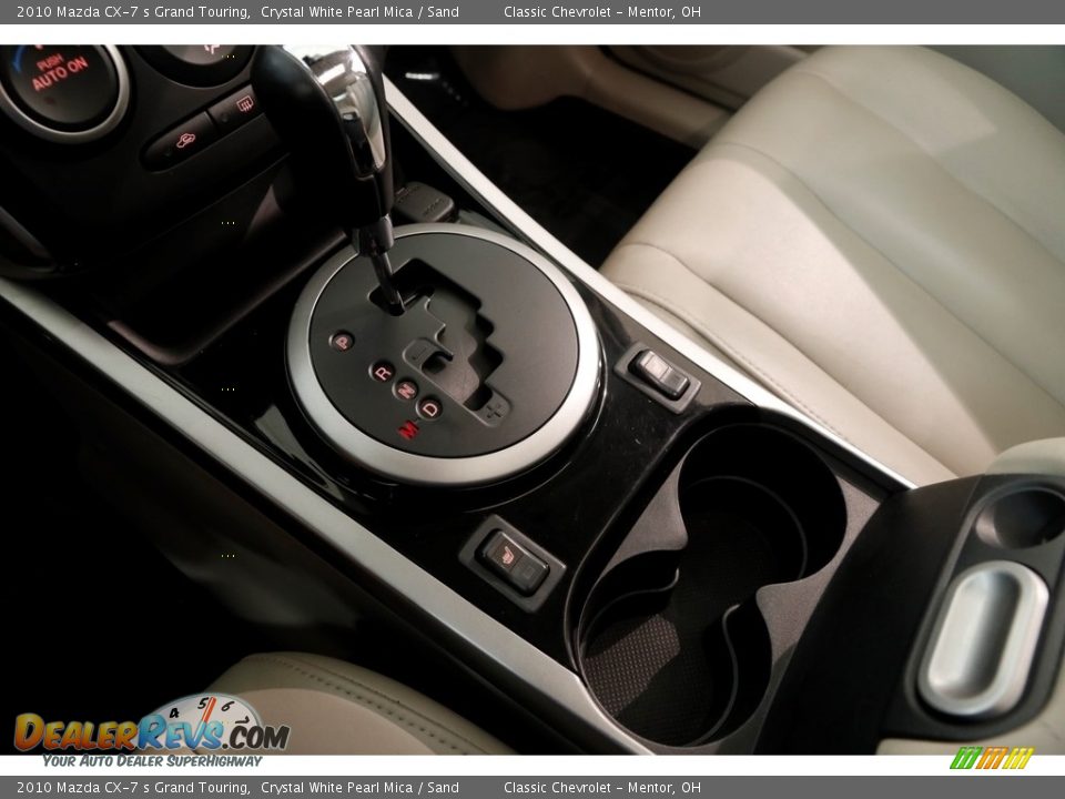 2010 Mazda CX-7 s Grand Touring Crystal White Pearl Mica / Sand Photo #13