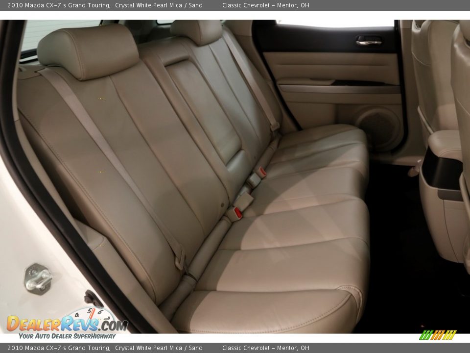 2010 Mazda CX-7 s Grand Touring Crystal White Pearl Mica / Sand Photo #15