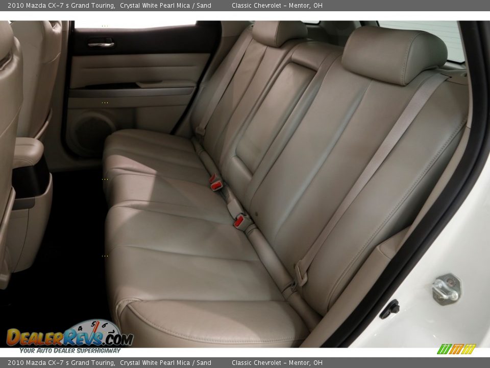 2010 Mazda CX-7 s Grand Touring Crystal White Pearl Mica / Sand Photo #16