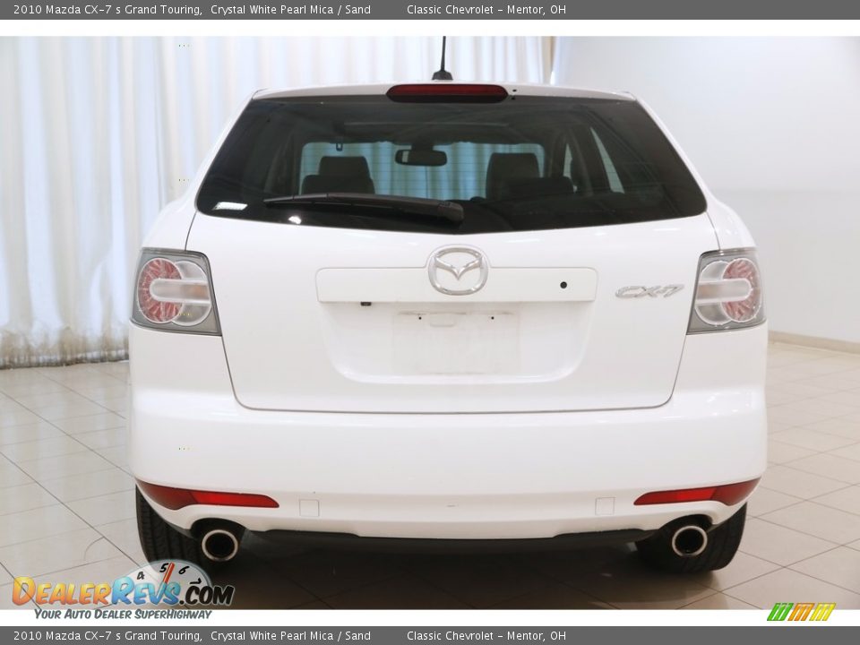 2010 Mazda CX-7 s Grand Touring Crystal White Pearl Mica / Sand Photo #17