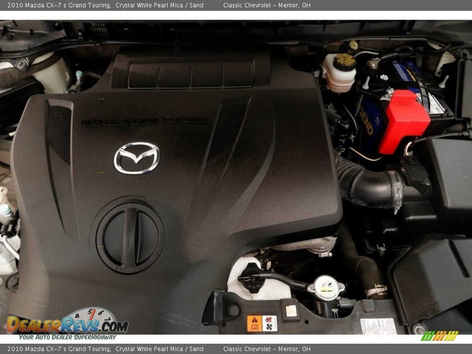 2010 Mazda CX-7 s Grand Touring Crystal White Pearl Mica / Sand Photo #18