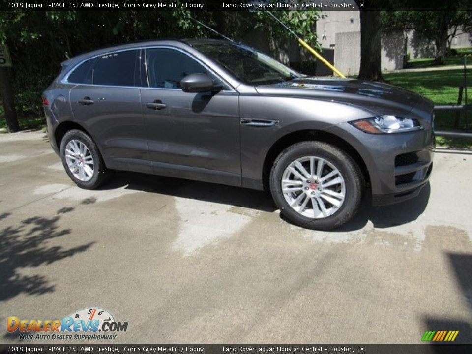 2018 Jaguar F-PACE 25t AWD Prestige Corris Grey Metallic / Ebony Photo #1