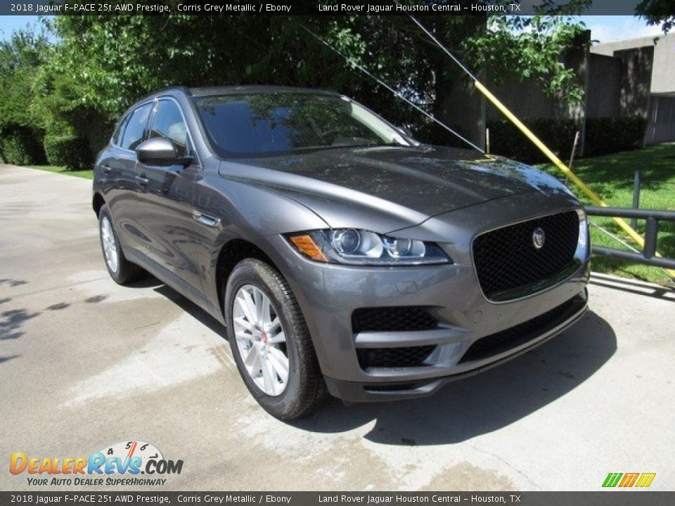 2018 Jaguar F-PACE 25t AWD Prestige Corris Grey Metallic / Ebony Photo #2