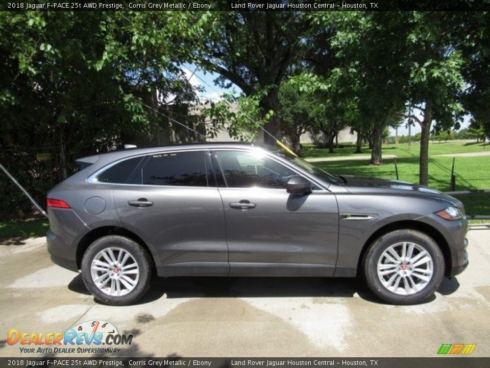 2018 Jaguar F-PACE 25t AWD Prestige Corris Grey Metallic / Ebony Photo #6