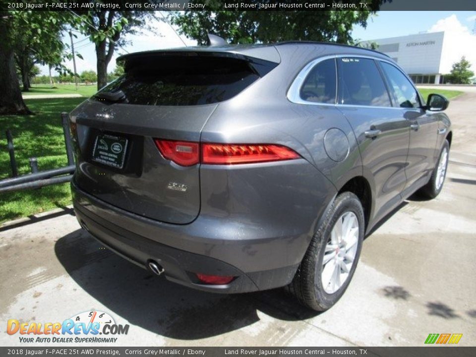 2018 Jaguar F-PACE 25t AWD Prestige Corris Grey Metallic / Ebony Photo #7