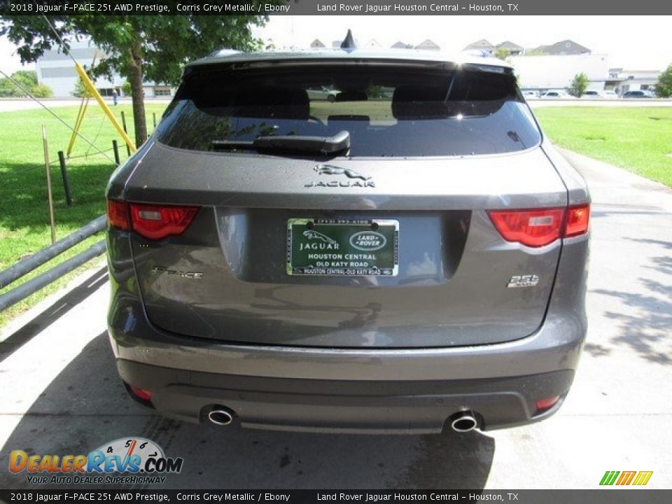2018 Jaguar F-PACE 25t AWD Prestige Corris Grey Metallic / Ebony Photo #8