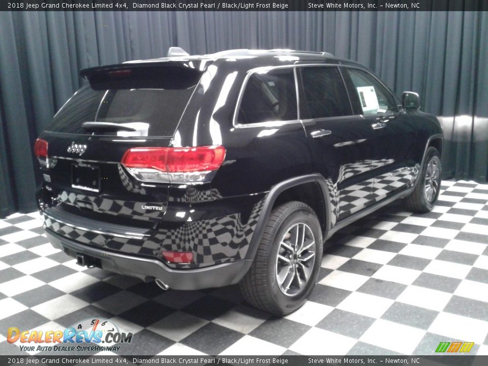 2018 Jeep Grand Cherokee Limited 4x4 Diamond Black Crystal Pearl / Black/Light Frost Beige Photo #6