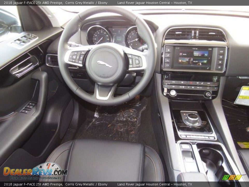 2018 Jaguar F-PACE 25t AWD Prestige Corris Grey Metallic / Ebony Photo #14