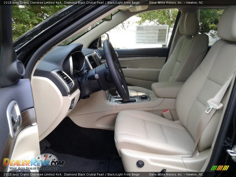 2018 Jeep Grand Cherokee Limited 4x4 Diamond Black Crystal Pearl / Black/Light Frost Beige Photo #10