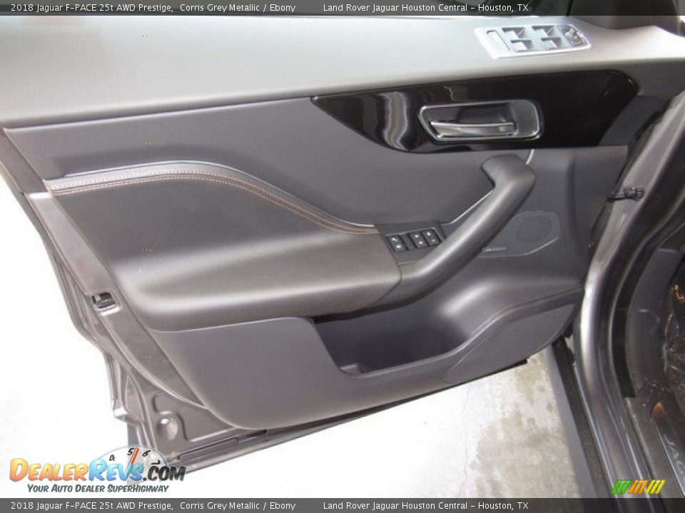 2018 Jaguar F-PACE 25t AWD Prestige Corris Grey Metallic / Ebony Photo #24