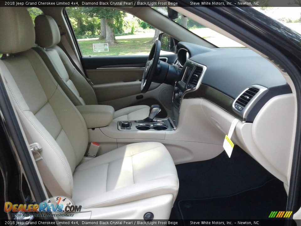 2018 Jeep Grand Cherokee Limited 4x4 Diamond Black Crystal Pearl / Black/Light Frost Beige Photo #16