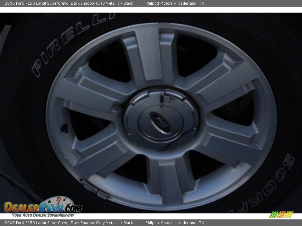 2006 Ford F150 Lariat SuperCrew Dark Shadow Grey Metallic / Black Photo #4