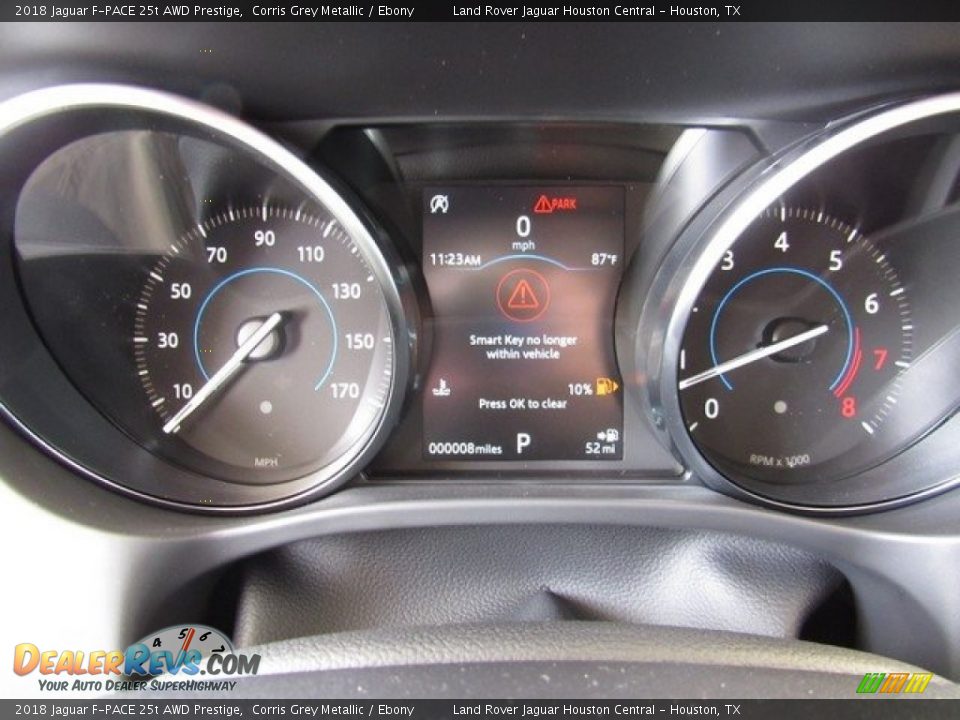 2018 Jaguar F-PACE 25t AWD Prestige Corris Grey Metallic / Ebony Photo #31