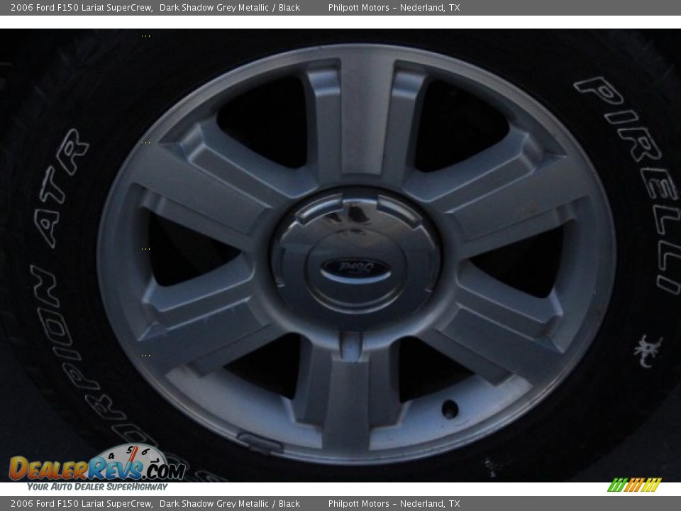 2006 Ford F150 Lariat SuperCrew Dark Shadow Grey Metallic / Black Photo #5