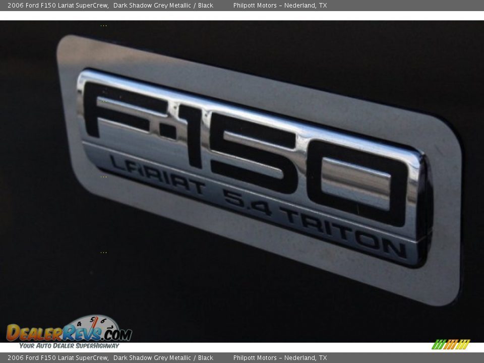 2006 Ford F150 Lariat SuperCrew Dark Shadow Grey Metallic / Black Photo #6