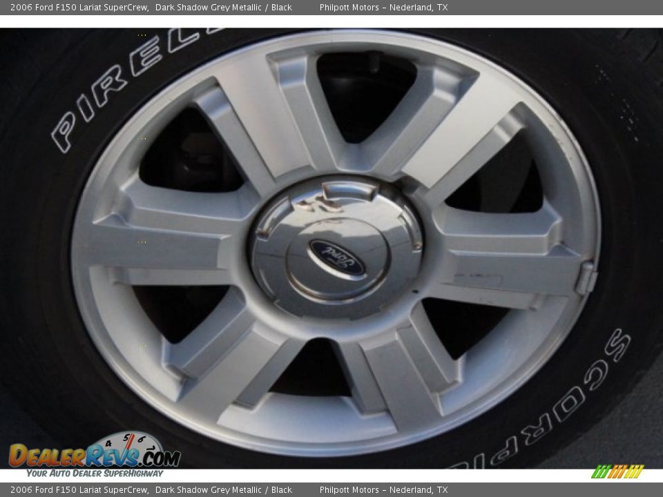 2006 Ford F150 Lariat SuperCrew Dark Shadow Grey Metallic / Black Photo #13